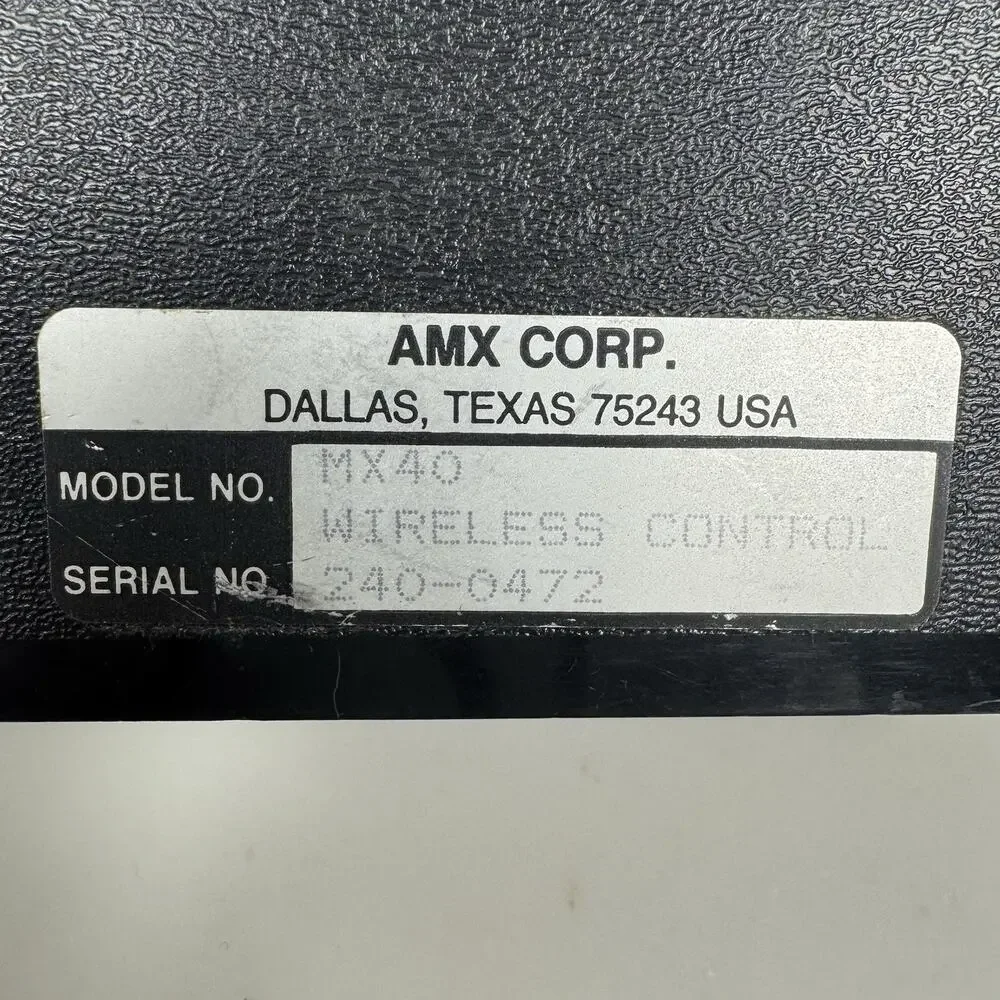 AMX MX40A Wireless Projector Control - UNTESTED - Picture 6 of 9